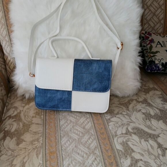 Denim Shoulder Bag, Purse, Handbag, Crossbody Bag - Picture 2 of 8